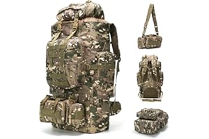 King'sGuard 100L Camping Hiking Backpack Molle Rucksack Military Camping Backpacking Daypack