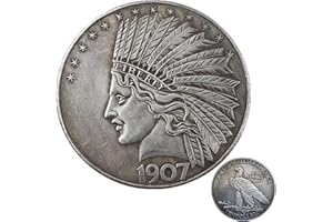 XONHYICN Liberty of The Americas Peace Coin Replica Set with Exquisite Relief Design - Rare Antique American Silver Dollar Collector's Item, Historical Coin Enthusiast Gift, Artistic Souvenir(1907)