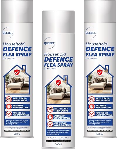 Quebec Household Flea Spray 500ML for Home Flea Tick Bed Bug Insects