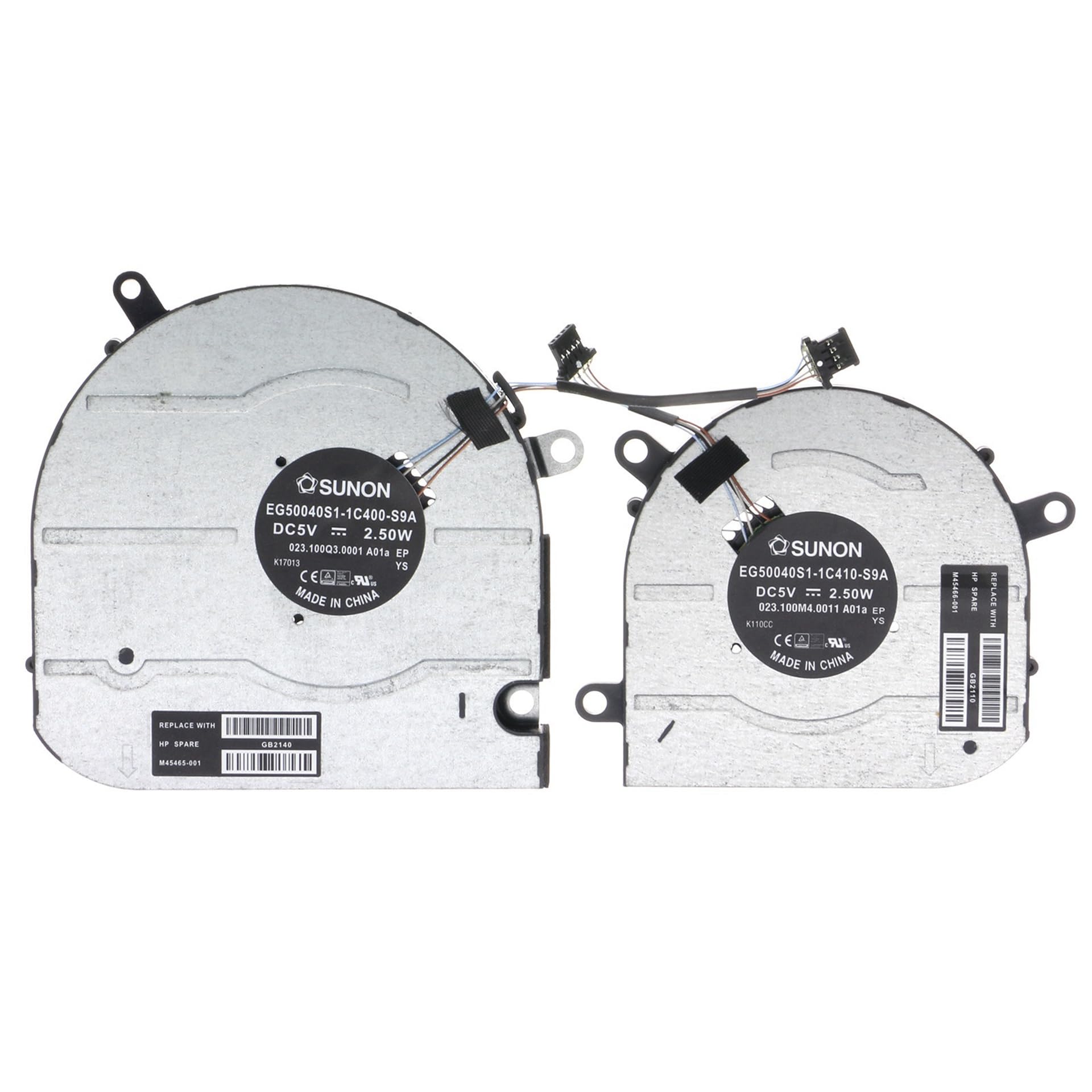 Photo 1 of Replacement CPU+GPU Cooling Fan for HP Envy X360 15M-EU 15M-EU0013DX 15M-EU0033DX 15M-ES 15M-ES0013DX 15M-ES0023DX 15-EU 15-ES 15m-es1023dx M45465-001 M45466-001