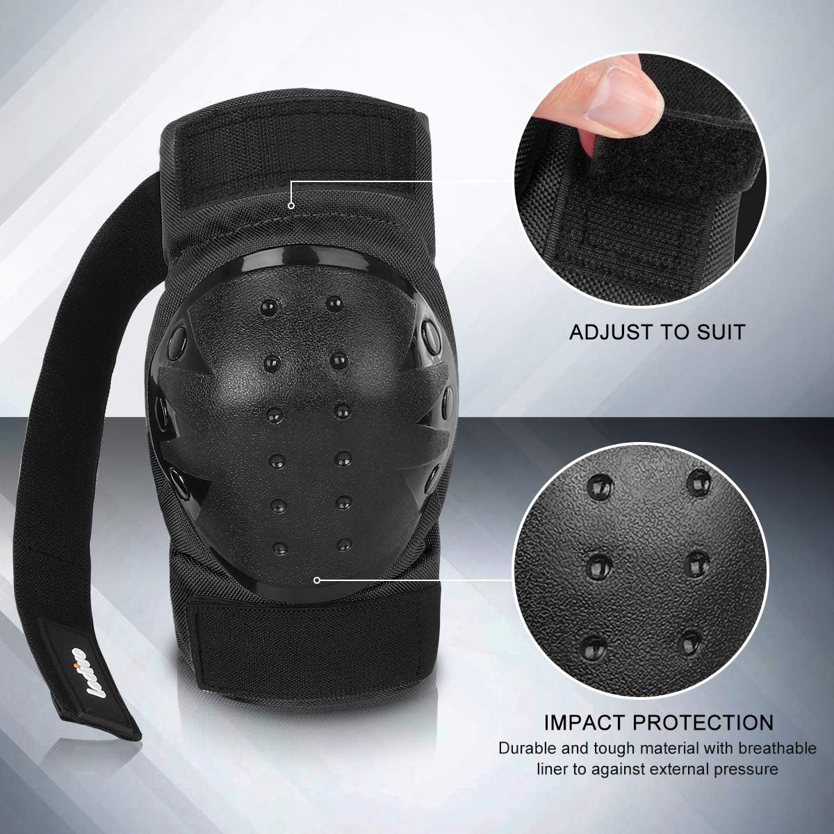 LEDIVO Adult/Child Knee Pads Elbow Pads Wrist Guards 3 in 1 Protective Gear Set for Multi Sports Skateboarding Inline Roller Skating Cycling Biking BMX Bicycle Scooter : Sports & Outdoors
