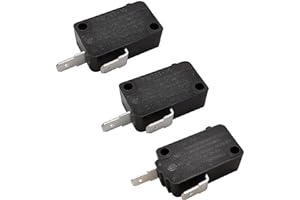 HIQLTYLA Microwave Oven Door Switch Replacement Part, 16A 125VAC, KW3AT-16 (Downward Compatible with KW3A-16), 2X Normally Open + 1x Normally Closed