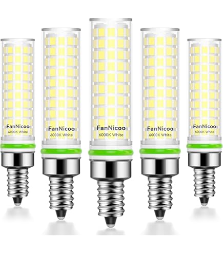 thumbnail image 2 of GOSCHE 6 Pack E12 LED Candelabra Light Bulbs, 60 Watt Equivalent, Warm White 2700K, 120V Chandelier Llight Bulb, A15 / G45 Shape Ceiling Fan Light Bulbs, Bright Small Bulb Non-Dimmable 2 of 9
