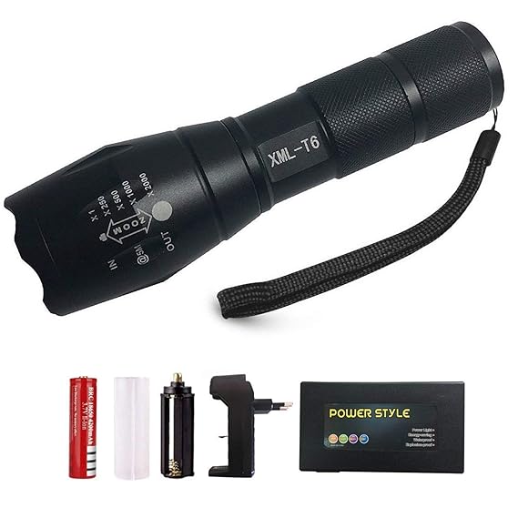 Taschenlampe LED 900LM Taschenlampe mit 5 Modi Eine taschenlampe - anzug (USB - ladegerät)