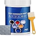 Rust Gel Rust Converter - 10.7 Fl Oz, Rust Remover for Metal, Anti Rust Paint with Brush, Eliminates Oxides from Aluminum, Cast Iron, and Steel (Grey,10.7 Fl Oz)