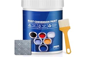 LOODION Rust Gel Rust Converter - 10.7 Fl Oz, Rust Remover for Metal, Anti Rust Paint with Brush, Eliminates Oxides from Aluminum, Cast Iron, and Steel (Grey,10.7 Fl Oz)