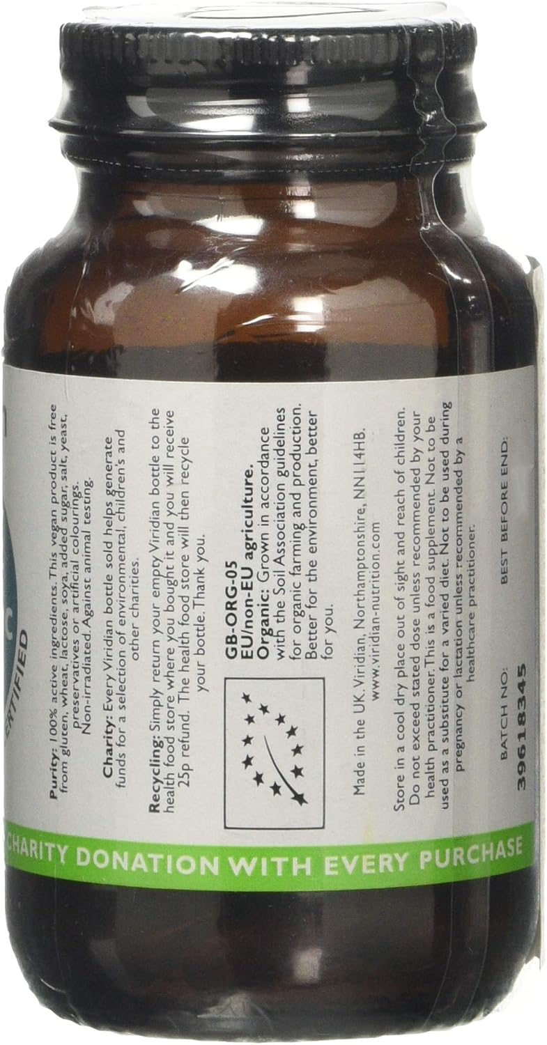 Viridian - Organic Turmeric 400mg - 30 Caps - Image 3