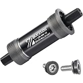 BUCKLOS Bike Square Taper Bottom Bracket - Replacement Bicycle Brackets | Sealed Bearings 68/80/90/100/110/120x110.5 113 116 118 122.5 127 140 152 156 166 174mm for Mountain/MTB/Road/Fat Bike/Ebike
