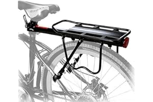 Angelbecke Rear Bike Rack, Bike Cargo Rack with Fender, 110-175 lbs Quick Release Universal Bicycle Rear Racks for Mountain Road Back of Bike