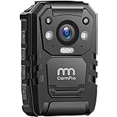1296P HD Police Body Camera,64G Memory,CammPro I826 Premium Portable Body Camera,Waterproof Body-Worn Camera,Night Vision,GPS for Law Enforcement Recorder,Security Guards,Personal Use1