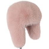 QTVQTV Faux Fur Russian Hat,Furry Warm Winter Trapper Hat with Earmuffs for Men and Women