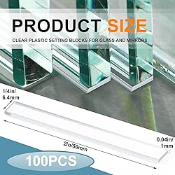 Innconee 100 Pcs 0.040" X1/4" x 2" Clear Setting