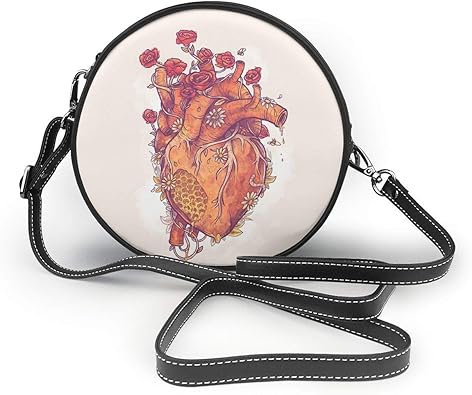 Amazon スウィートハート 女性の女の子のためのショルダーバッグラウンドクロスボディ財布ハンドバッグ 斜めかけバッグ