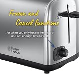 Russell Hobbs 2 Slice Toaster Perfect Toast Technology Brushed Stainless 850W view 4