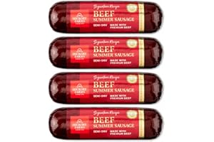 Hickory Farms Beef Summer Sausage 10 Ounce (Pack of 4)