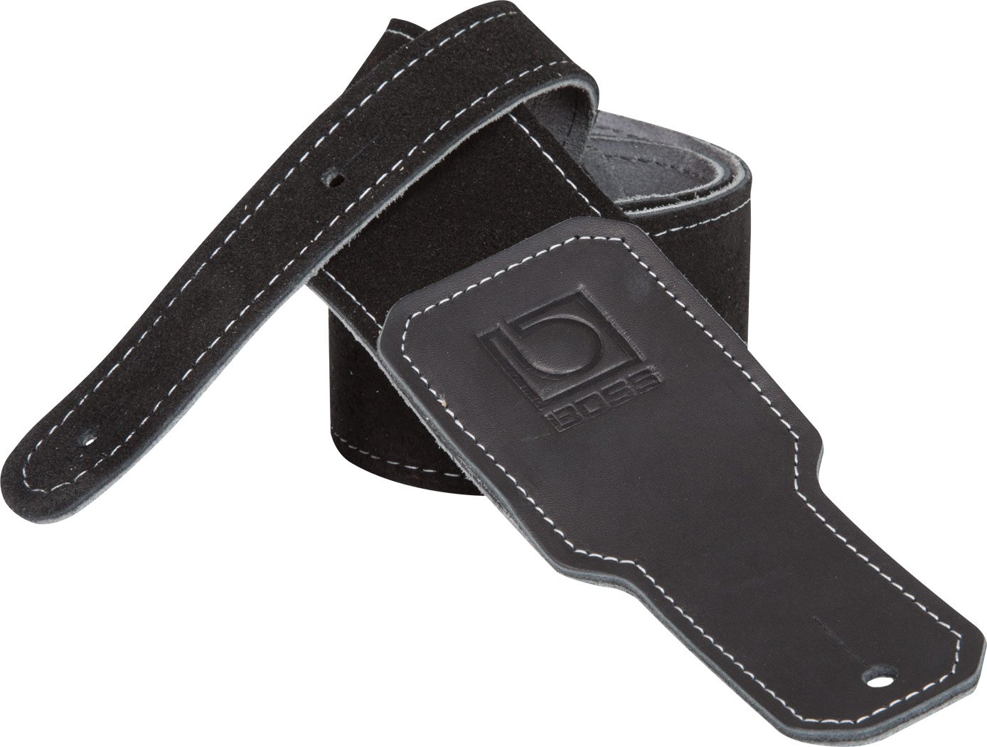 BOSS Bss-25-Blk Suede Instrument Strap, Black, 2.5-Inch/6Cm Width