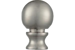 Westinghouse 7000600 Brushed Nickel Finish Ball Lamp Finial 1-1/2 Inch