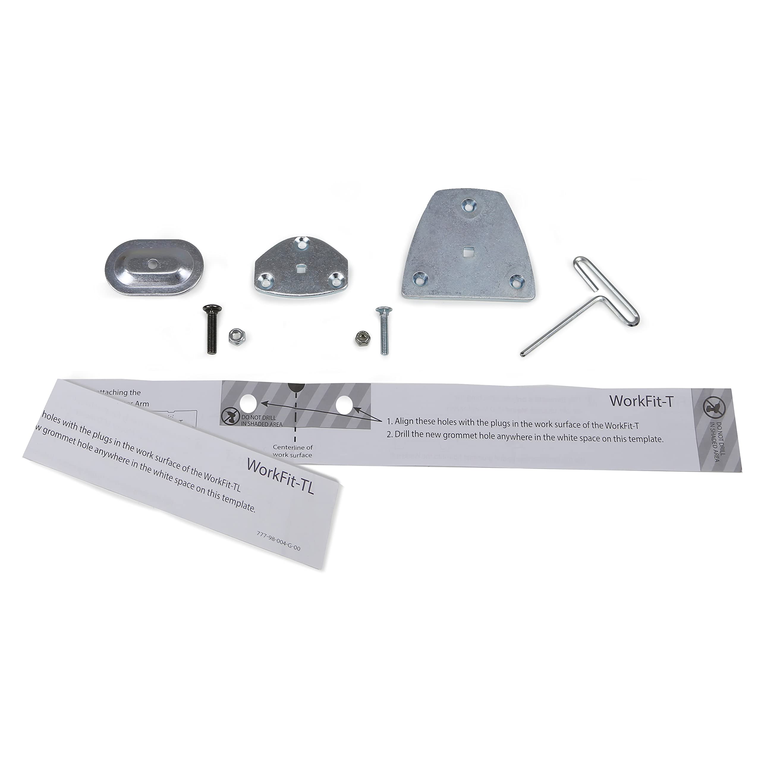 Ergotron 98-017 LX - Mounting component (grommet mount) - steel - zinc-plated,Silver