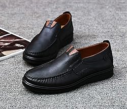 Asifn Men Casual Driving Shoes Leather Penny