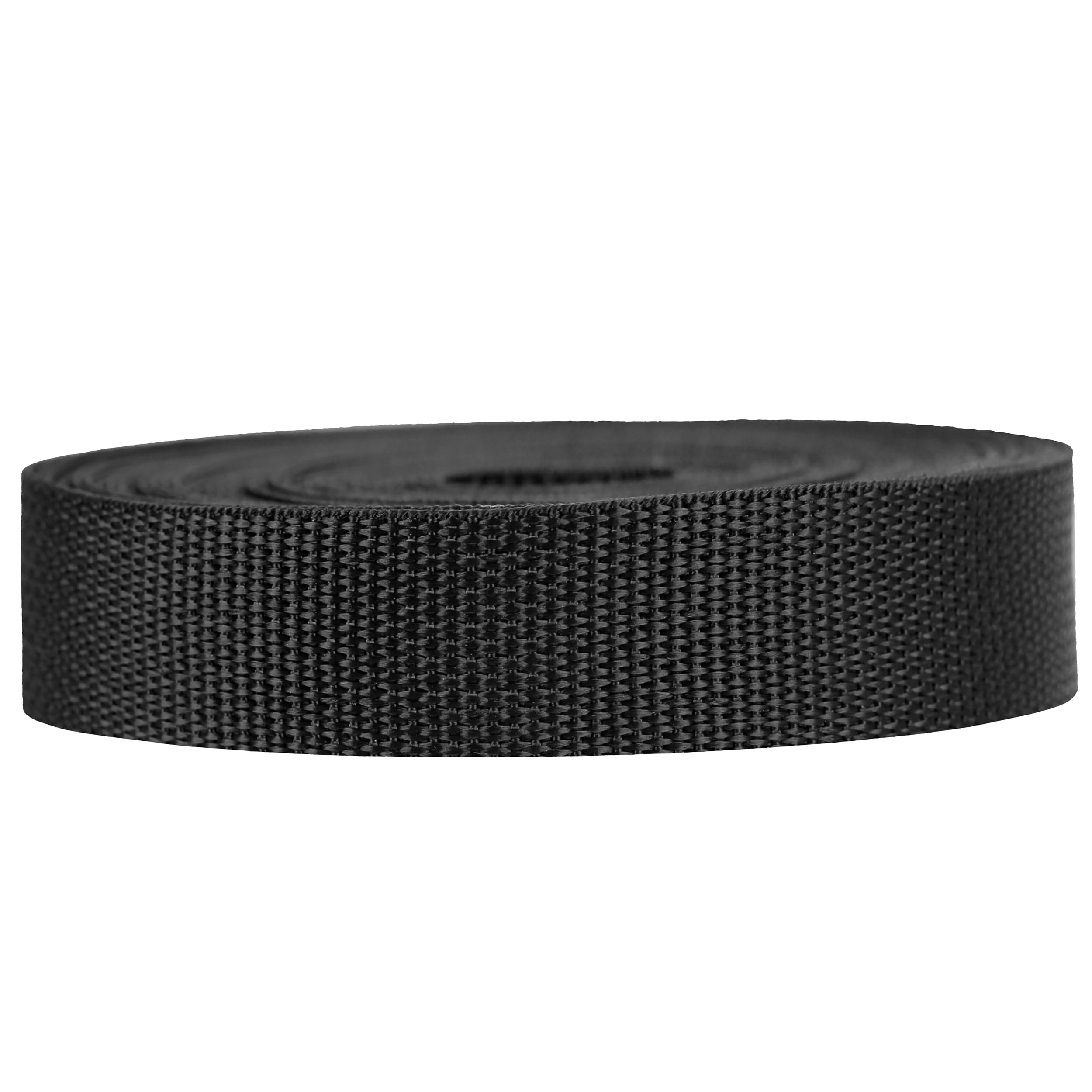 Strapworks Poly Strapping for Outdoor DIY Gear Repair, Pet Collars, Crafts-1 Inch, Polypropylene, Black, 1" x 50 Yard