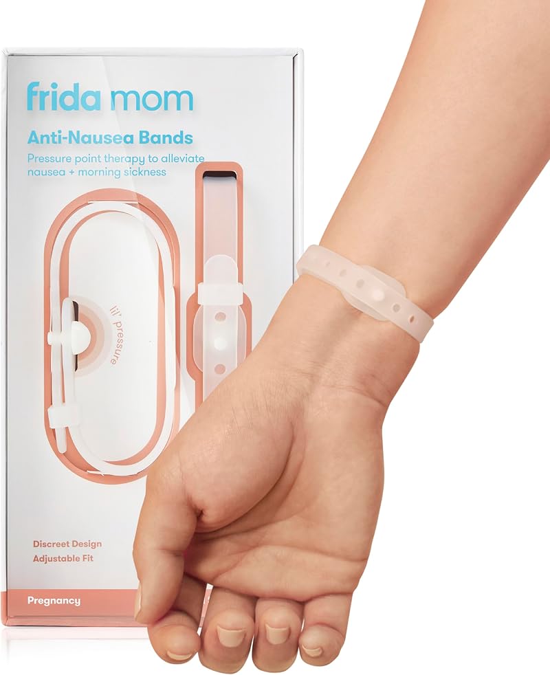 Frida Mom Nausea Bands for Morning Sickness Relief, 2 Bands & Case