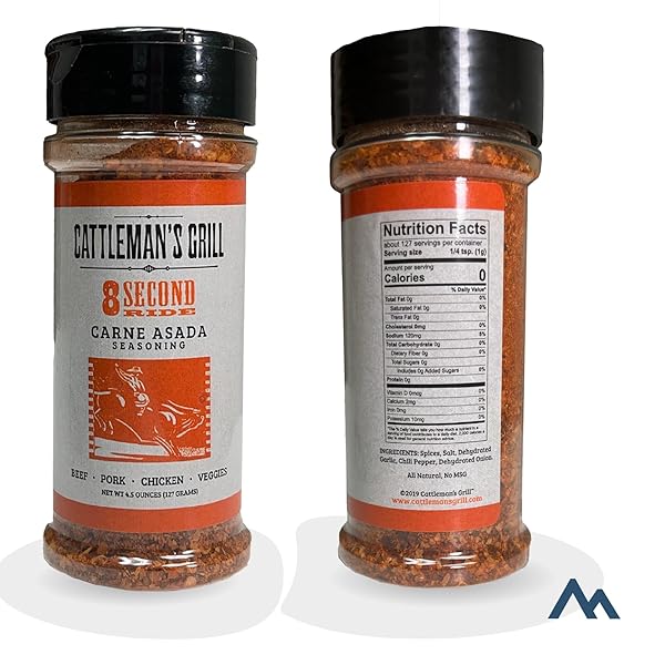 CATTLEMAN’S GRILL 3-PACK GIFT SET BBQ RUB 8 SECOND RIDE CARNE ASADA, ITALIANO, RANCHERO FLAVORS RUB AND SEASONING FOR STEAK, PORK, CHICKEN, BEEF, VEGGIES 5 TO 6OZ BOTTLES BY PINNACLE MERCANTILE