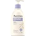 Aveeno Stress Relief Moisturizing Body Lotion with Lavender, Natural Oatmeal and Chamomile & Ylang-Ylang Essential Oils to Calm & Relax, 12 fl. oz ( Pack of 3)