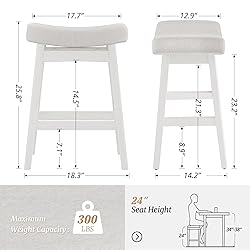 Cozyman Bar Stools Set of 4, Barstools with Sturdy