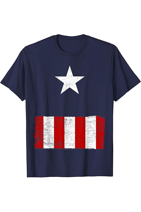 Amazon.com: Marvel Captain America Costume T-Shirt : Clothing, Shoes \u0026  Jewelry