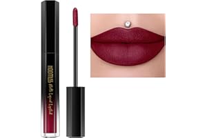 HOOMUSS Burgundy Lipstick Long Lasting, Matte Liquid Lipsticks for Women Non Transfer Smudgeproof Smooth and Easy to Appy Cruelty Free Lip Color, M47 Burgundy Love
