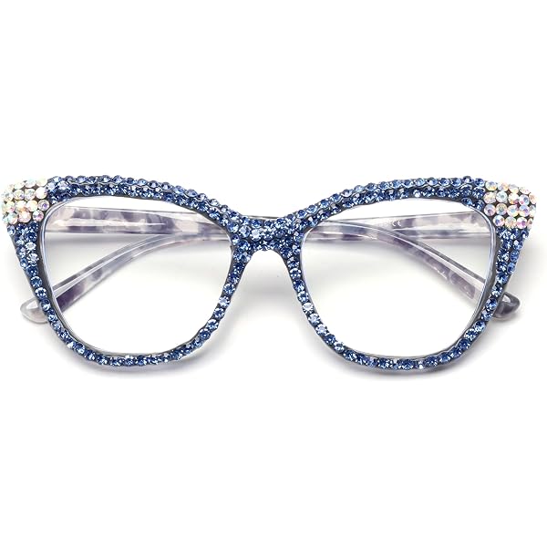 Amazon.com: ICARA Retro Sparkling Crystal Blue Light  display picture 2