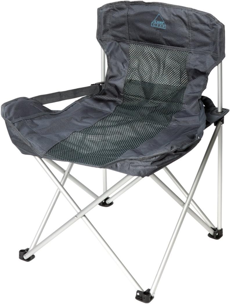 Camp Gear CA Folding Basic Aluminium Chair - Grey, N/A