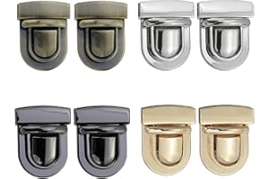 Quluxe 8 Pcs Tuck Lock Clasp Purse Thumb Locks Practical Tuck Lock Duck Tongue Locks for Box Leather Hangbag Case Clasp Purse