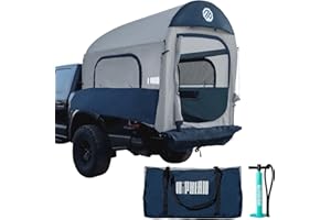 Niphean Truck Bed Tent for Camping 5.5ft-8ft for 2+1 People, 2 Mins Fast Setup Inflatable Pickup Truck Tent, PU 3000mm Waterproof & High-Strength Windproof, Spacious Interior for Multi-Landscape
