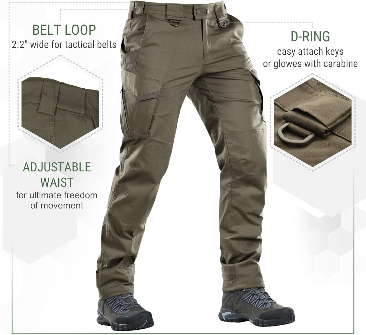 Aggressor Flex - Tactical Pants - Men Cotton with Cargo Pockets at  Men’s Clothing store