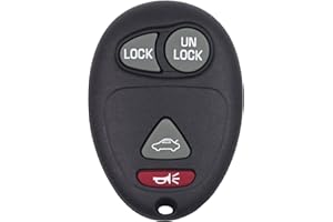 Replacement Key Fob Remote for Pontiac Grand Prix (2001-2005 & 2007), Aztek (2001-2005), 4-Button Car Automotive Keyless Entr