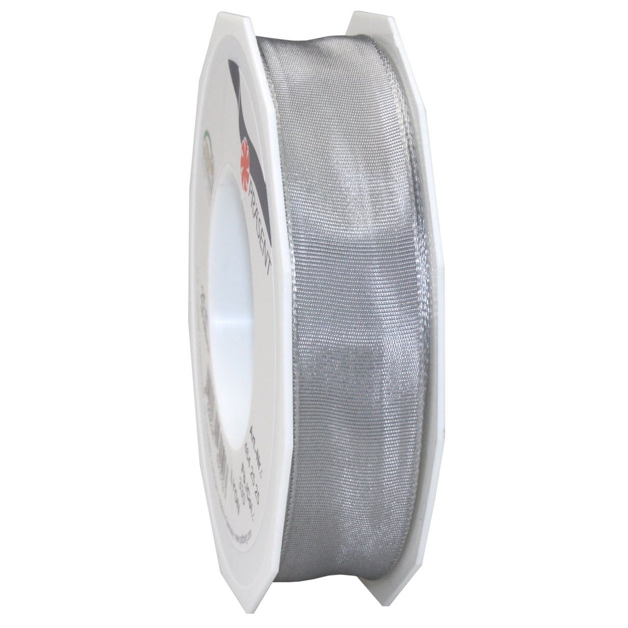 Morex Ribbon French Wired Lyon Ribbon, 1-Inch by 27-Yard Spool, Sterling Silver