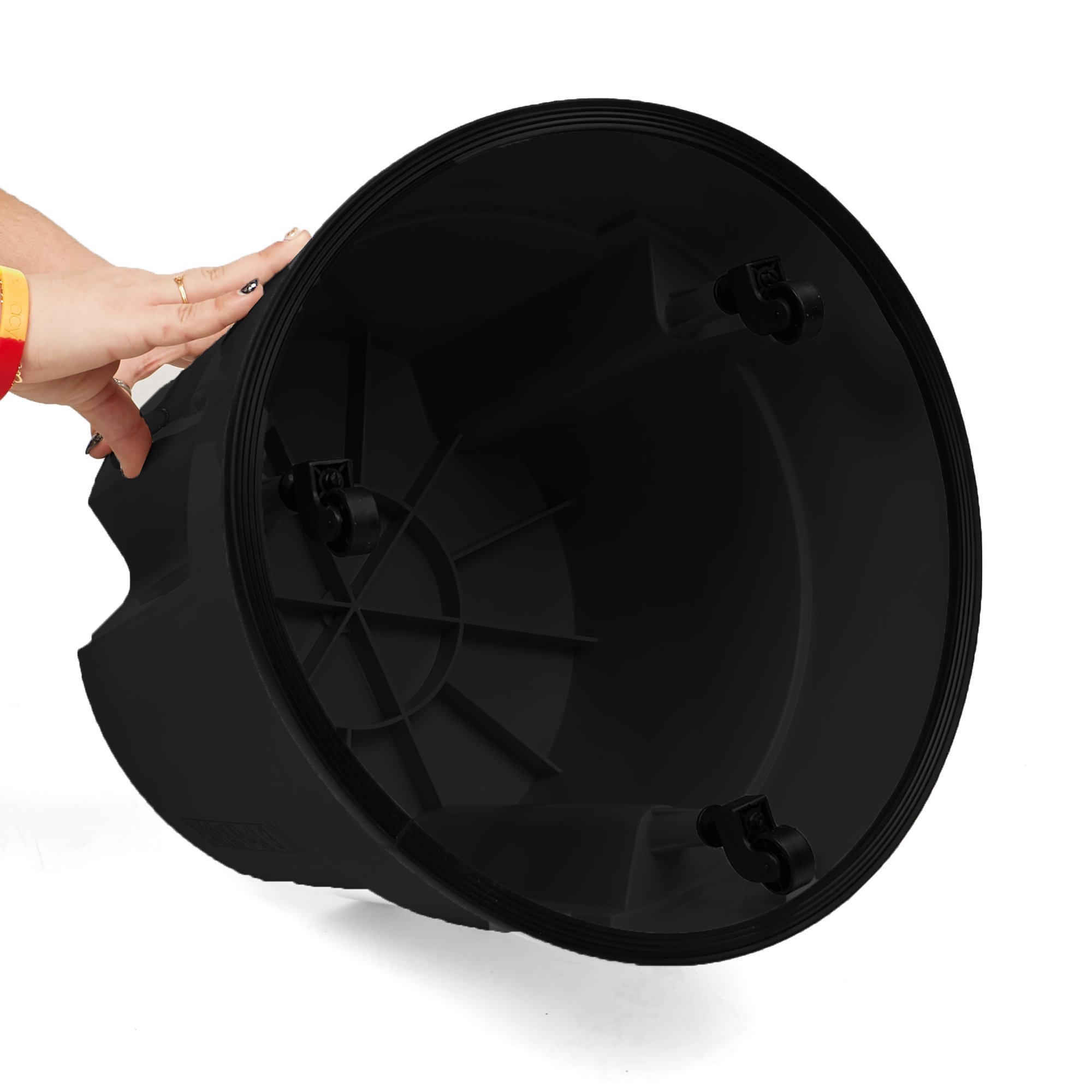 Mind Reader Step Stool With Locking Wheels, Heavy Duty To Support Kids