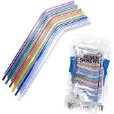 1000 Assorted Rainbow Dental Air Water Syringe Tips, 4 Bags of 250