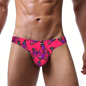 ZAKAFUCH Men's Low Waist Swim Briefs For Sleepwear | Durable Ergonomic Design Sport Thong Swimsuit, Valentine'S Day Gift