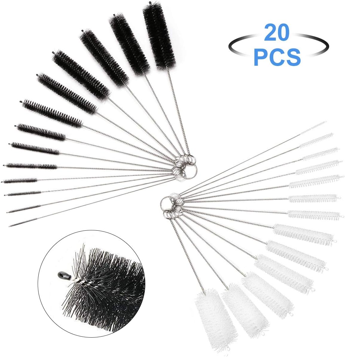 spazzola per bottiglie per cannucce