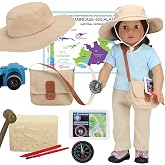 Sophia's 10 Piece Smithsonian Paleontologist STEM Accessory Play Set for 18" Dolls, Multicolor
