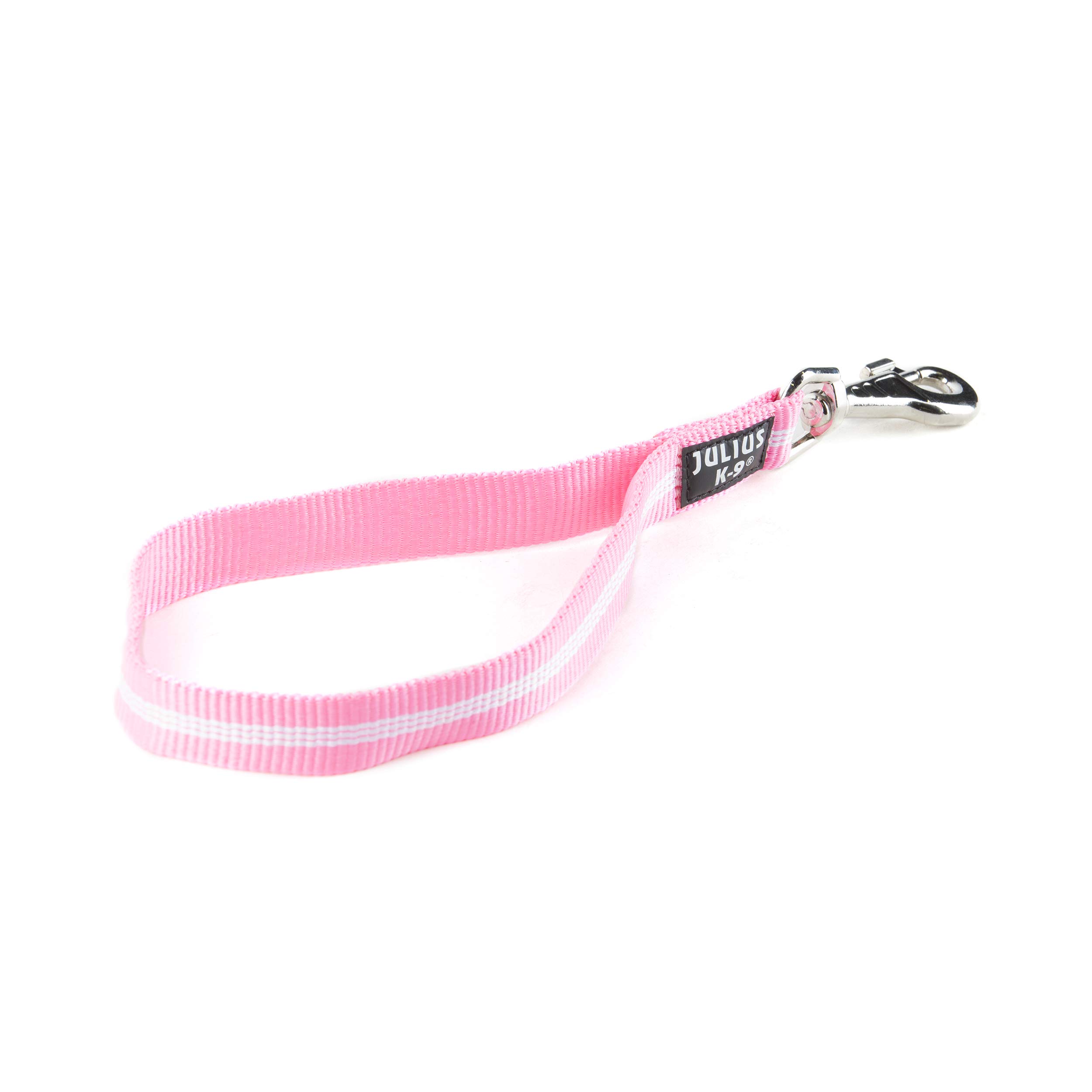 IDC Tubular Webbing Short Leash, 25 mm x 35 cm, Pink