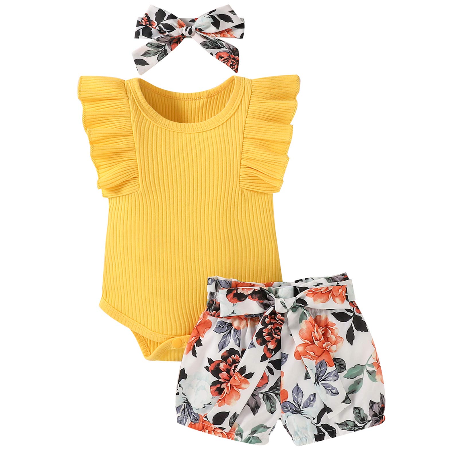 Baby Girl Clothes Infant Summer Outfits Set Ruffle