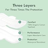 Rael Organic Cotton Cover Sanitary Towels Heavy Overnight Extra Long view 3