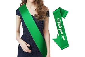CIEHER Green Sash Blank Satin Sash Bride Sash Custom Sash Prom Court Sash Mommy to Be Sash Birthday Sash Bride to Be Sash Bachelorette Sash 2024 Graduation Sash Party Decorations, Make Your Own