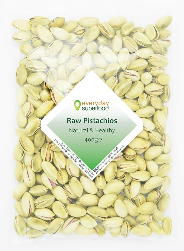 Raw pistachios nuts 400g unsalted unroasted and raw pistachios in shell Ideal for mixed nuts
