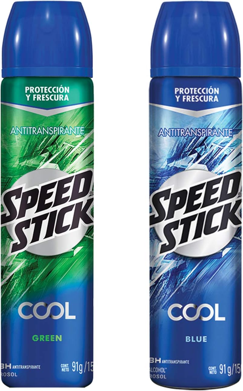 Men Speed Stick Antitranspirante Speed Stick Cool Verde + Azul En