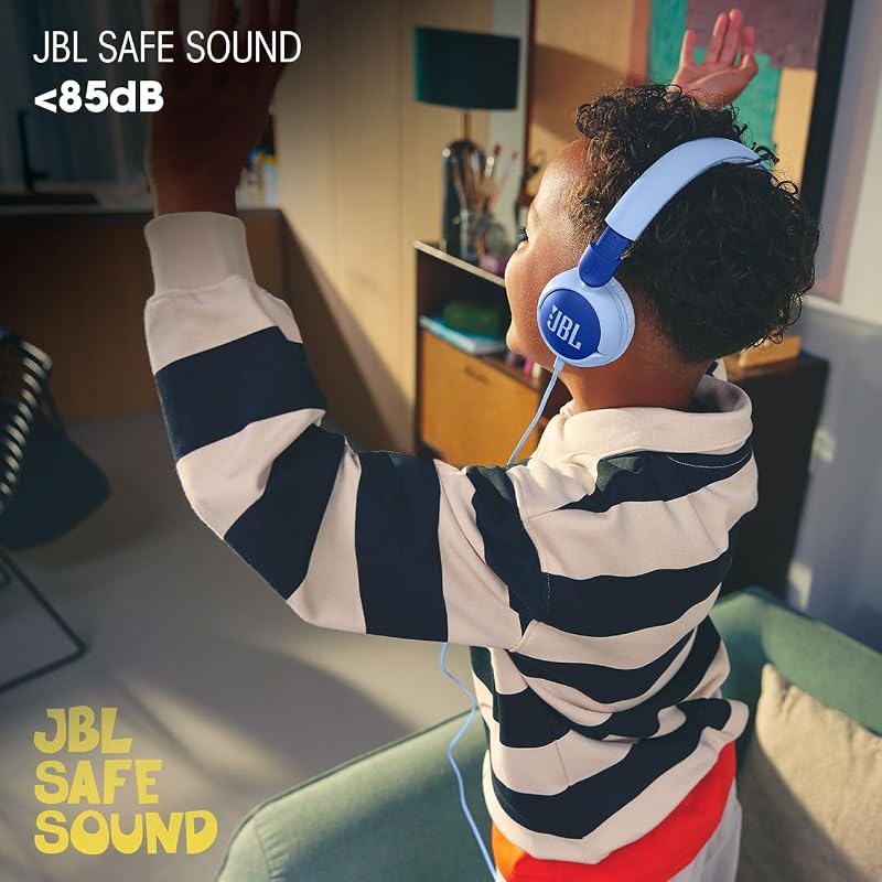 Junior 320, Auriculares Supraaurales para Niños, Azul