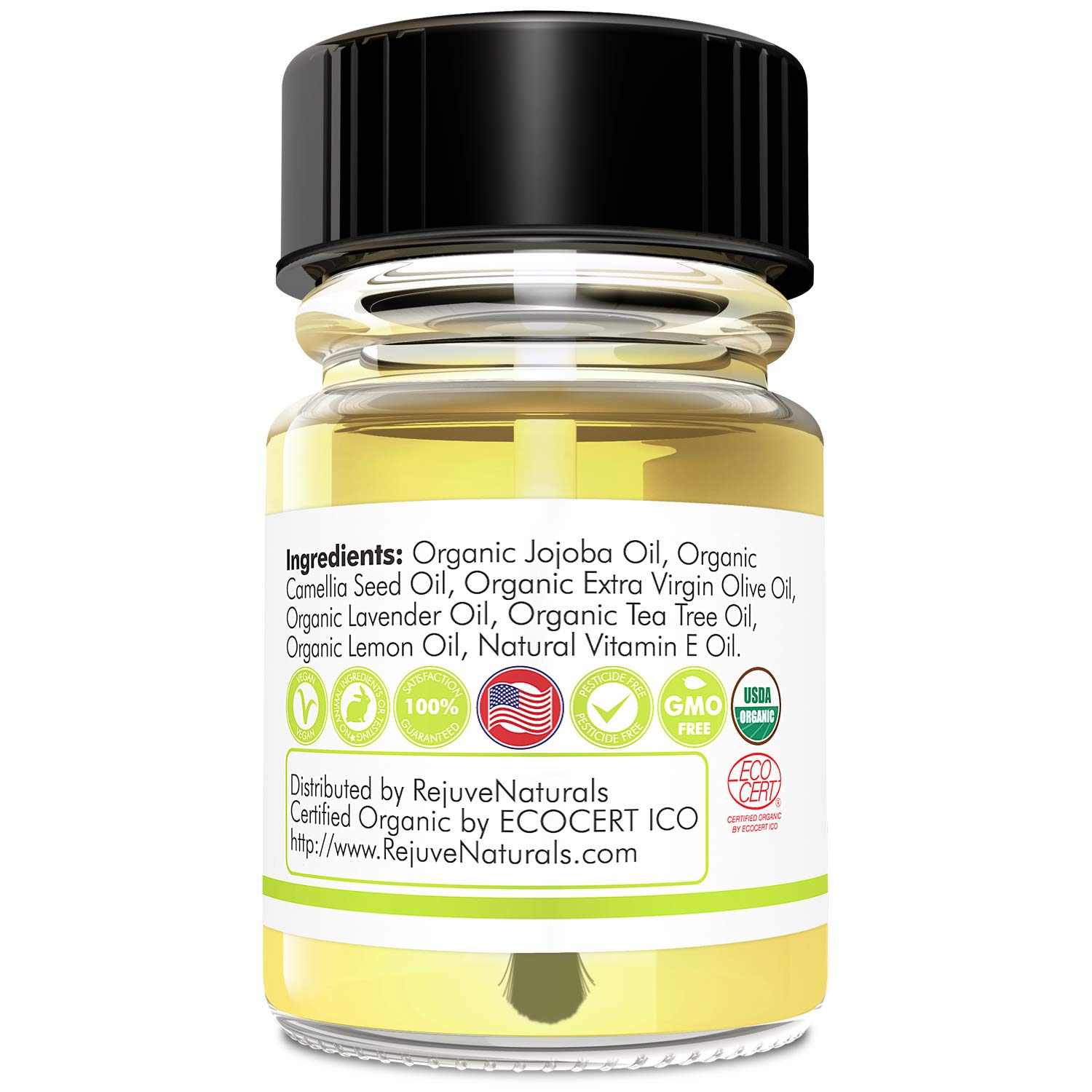 USDA Organic Cuticle Oil for Softer, Healthier Cuticles & Stronger Nails. Moisturizing & Healing Organic Jojoba, Olive, Camellia & Vitamin E Oils. For Peeling Cuticles, Splitting Nails & Cracked Skin.: Beauty